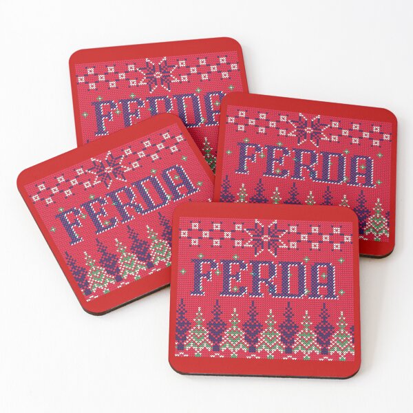 Item preview, Letterkeny Ferda Ugly Christmas sweater in red designed and sold by PincGeneral.