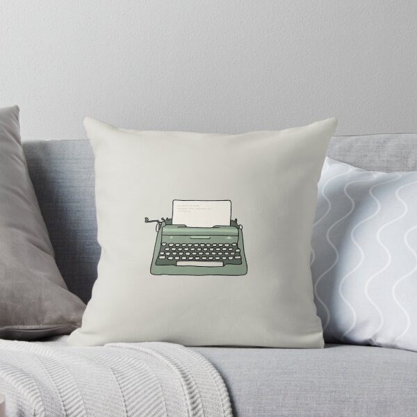 Item preview, Sage Green Typewriter designed and sold by Lavender-Cloud.