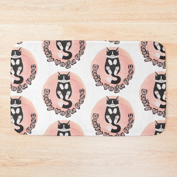 Item preview, Tuxedo Cats Daily Yoga Routine Supine Corpse Poses  designed and sold by Mary Maple.