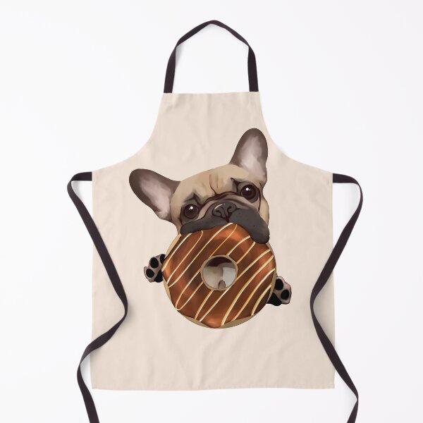 Item preview, French bulldog lovers, sweet frenchie with chocolate donuts designed and sold by Collagedream.