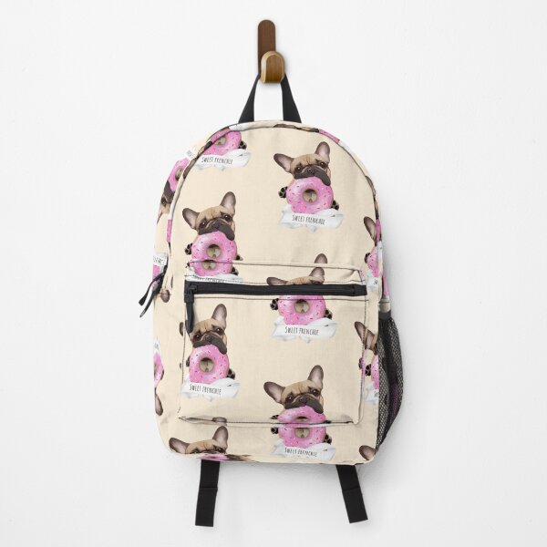 Item preview,  French bulldog lovers, sweet frenchie with pink donuts designed and sold by Collagedream.