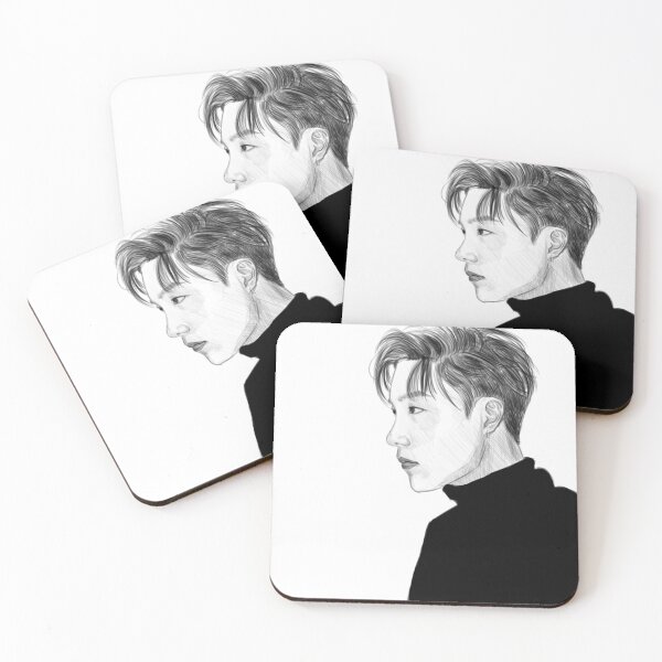 Item preview, J hope black and white sketch designed and sold by FalguniArtworks.