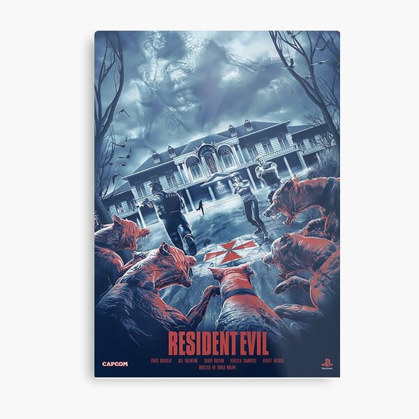 Resident Evil Poster Metal Print
