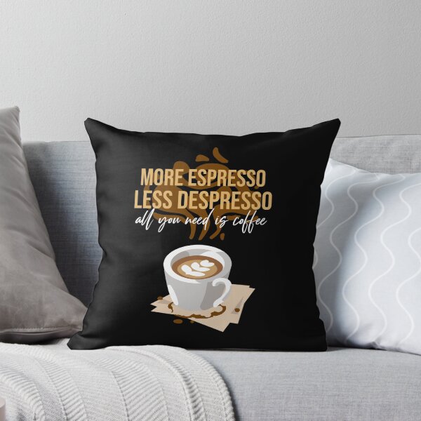 Aperçu de l'œuvre Plus d'espresso Moins de dépresso créée et vendue par ModkMerch.