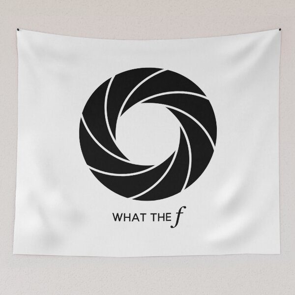 Item preview, What the f - Camera Lens Aperture (On White) designed and sold by STUDIO-72.