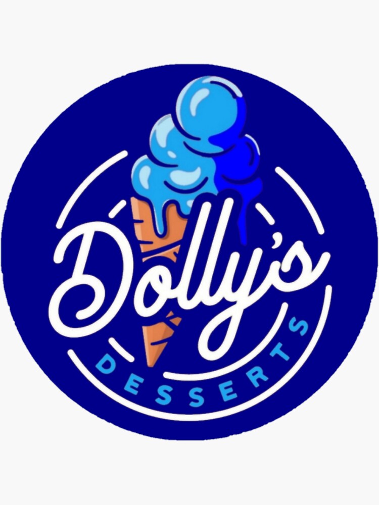 "Dolly's Desserts Blue" Sticker for Sale by DollysDesserts Redbubble