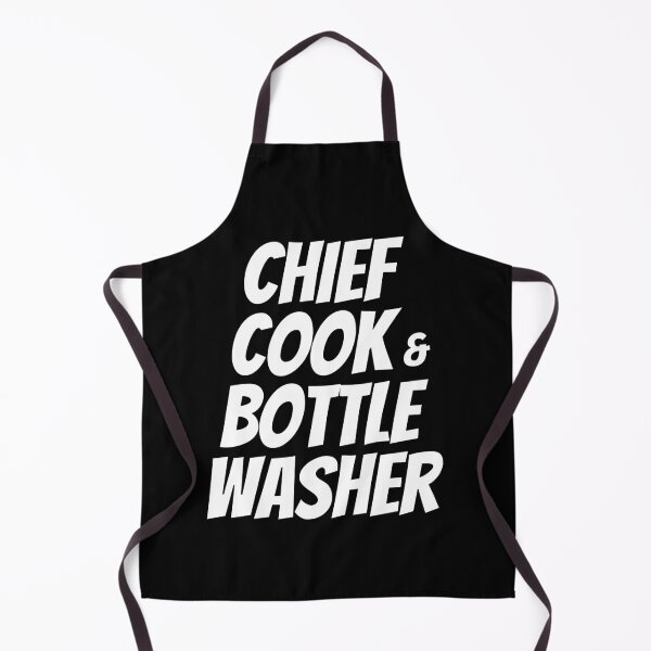 Funny Kitchen Aprons for Cooking Chief Cook and Bottle Washer 