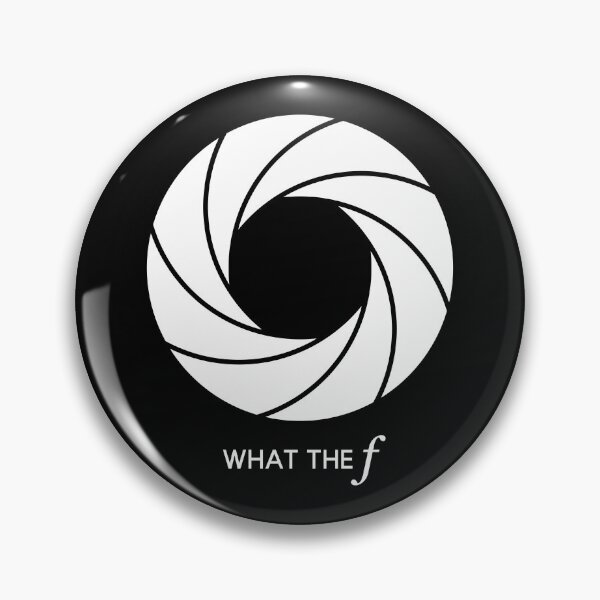 Item preview, What the f - Camera Lens Aperture (On Black) designed and sold by STUDIO-72.