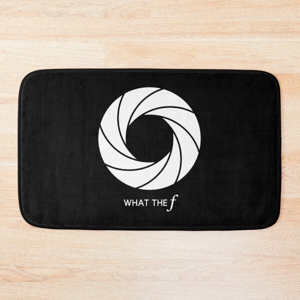 Item preview, What the f - Camera Lens Aperture (On Black) designed and sold by STUDIO-72.
