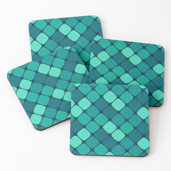 Item preview, Diagonal Squircle Pattern (Teal) designed and sold by John Uttley.