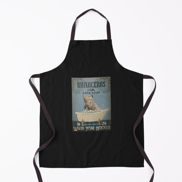 Item preview, Rhinoceros Company Bath Soap Wash Your Hooves Poster designed and sold by SerafinaKGorska.