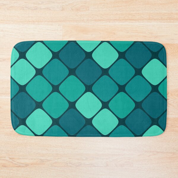 Item preview, Diagonal Squircle Pattern (Teal) designed and sold by John Uttley.
