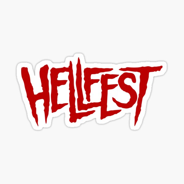 Meilleures ventes - Awesome Hellfest # Red Design Sticker