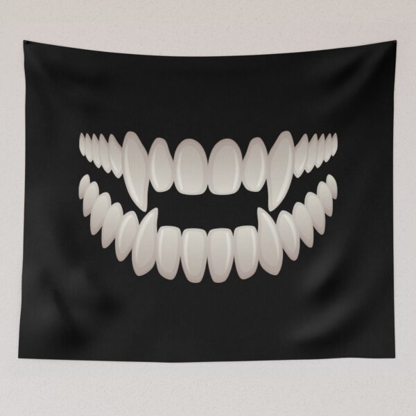 Item preview, Scary Teeth | Demon Mouth Black designed and sold by VintagePrada.