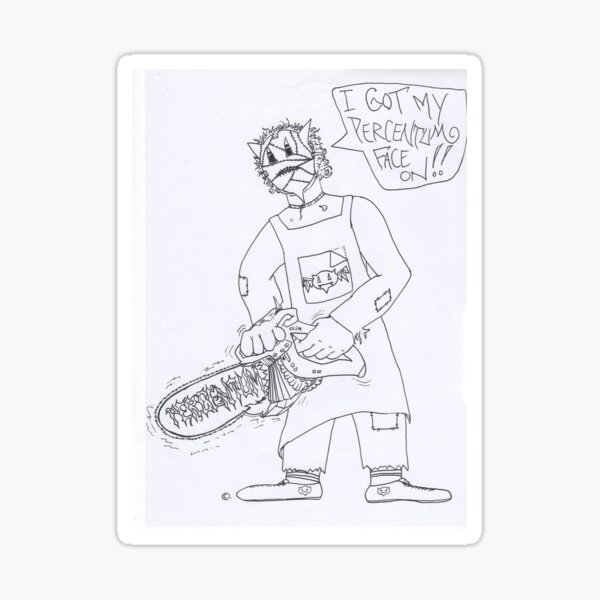 Percentum Designs Fashion Extreme Sports company Sticker