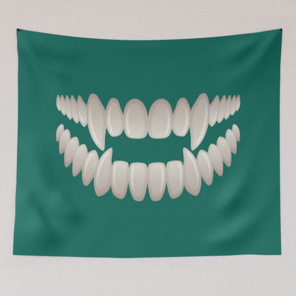 Item preview, Scary Teeth | Demon Mouth Green designed and sold by VintagePrada.