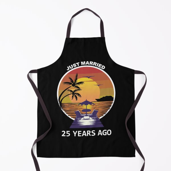 Item preview, Just Married 25th wedding anniversary gift designed and sold by Ibu83.
