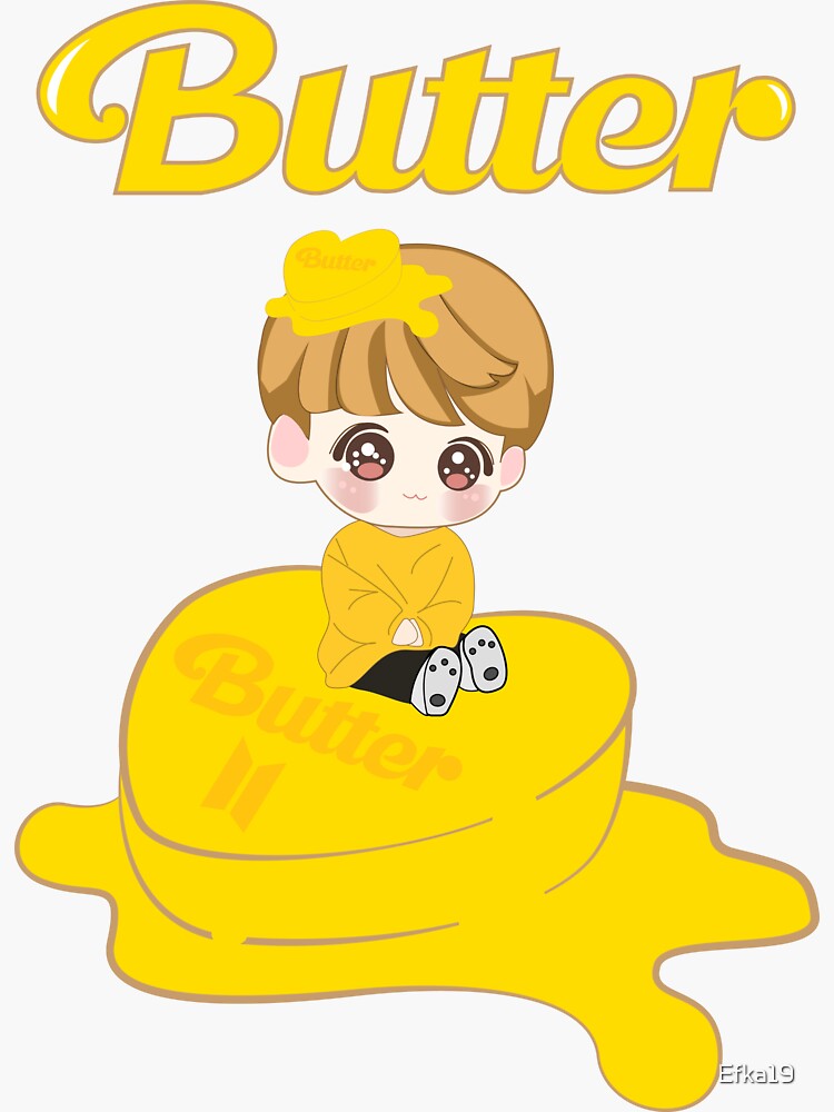 "Jimin BTS Butter" Sticker by Efka19 | Redbubble