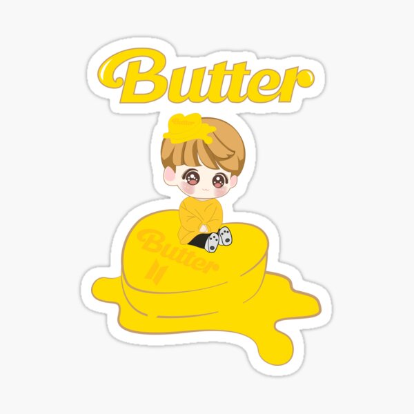 Bts Tiny Tan Butter Stickers | Redbubble