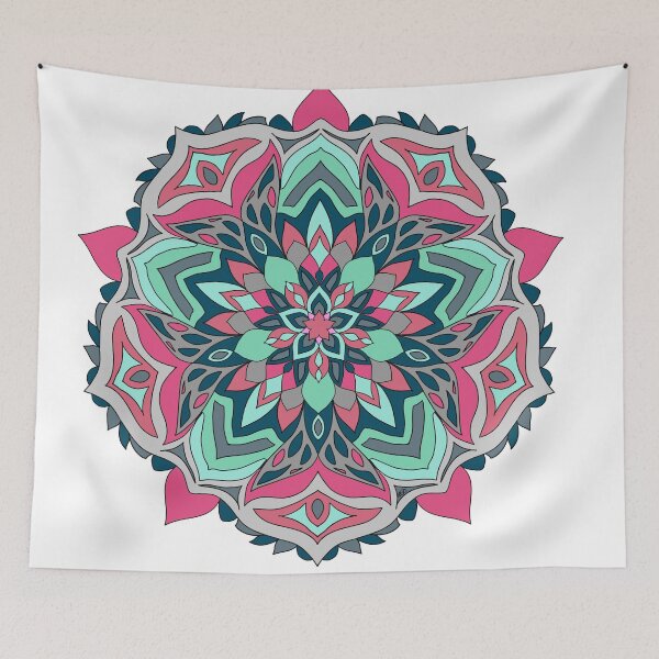 Item preview, Pink and Blue Mandala designed and sold by IdrisRose.