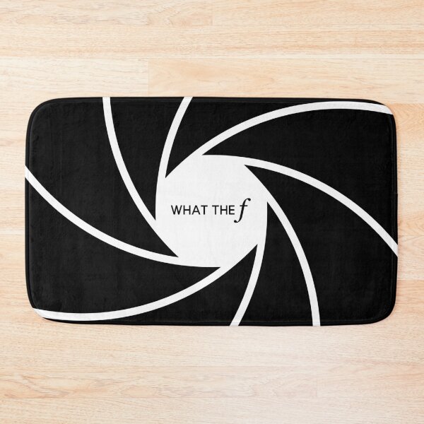 Item preview, What the f - Camera Lens Aperture (On White) designed and sold by STUDIO-72.