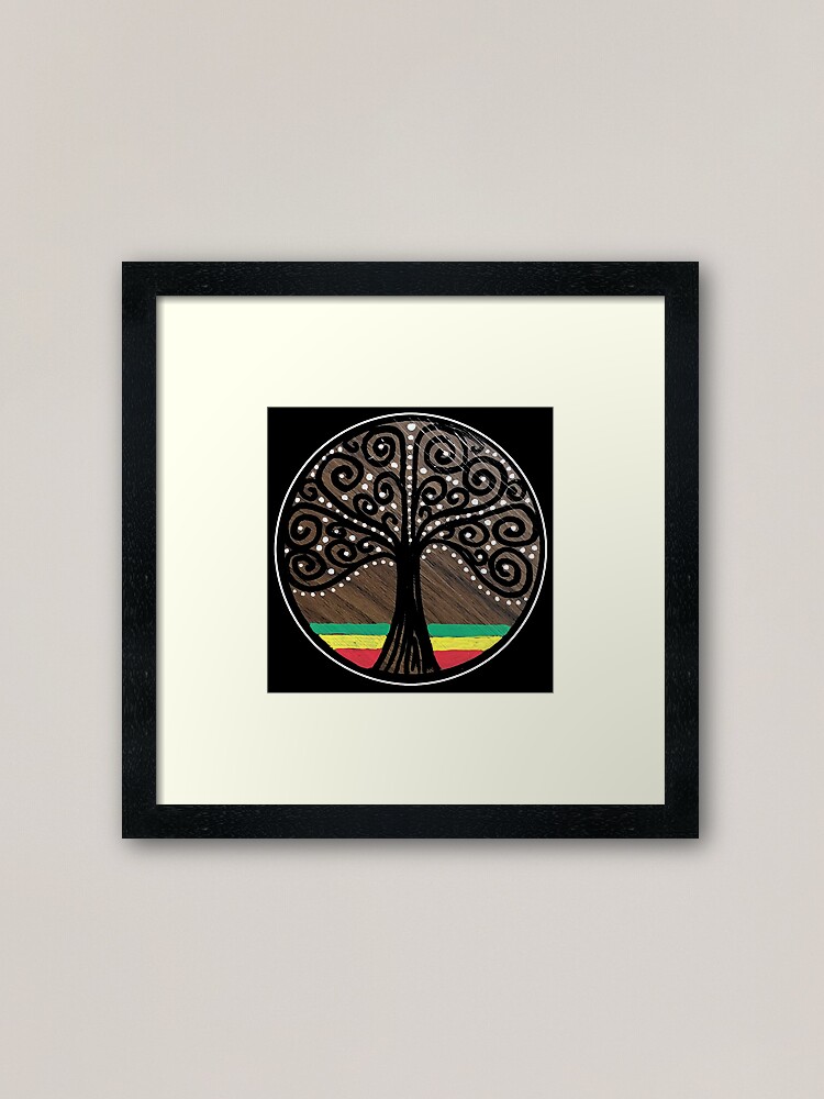 Alternate view of Mijumi Rasta Tree Framed Art Print