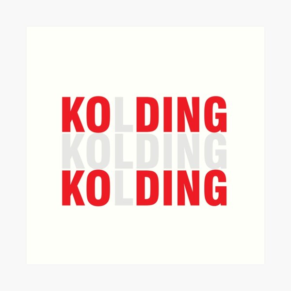 Kolding - Danish Flag From My Hometown Kolding" Art Sale by Urosek | Redbubble
