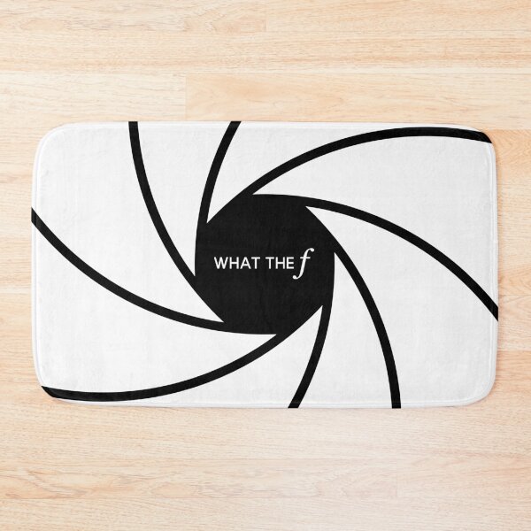 Item preview, What the f - Camera Lens Aperture (On Black) designed and sold by STUDIO-72.