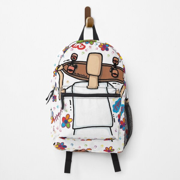 Item preview, rainbow floral pattern | skateboard designed and sold by DESIGNBRAND.