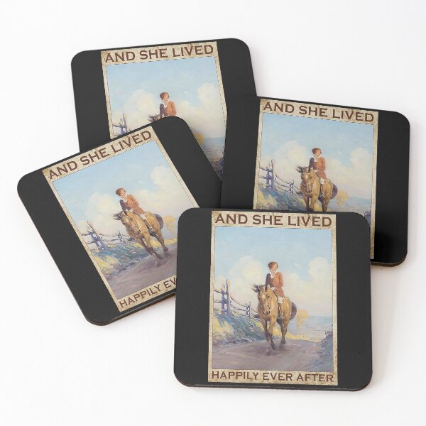 Item preview, And She Lived Happily Ever After Book - Girl Riding Horse designed and sold by Stewar-ArtCool.