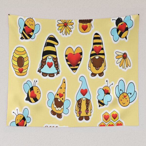 Item preview, Love Honey Bees And Love Honey Gnomes designed and sold by MottoDigging.