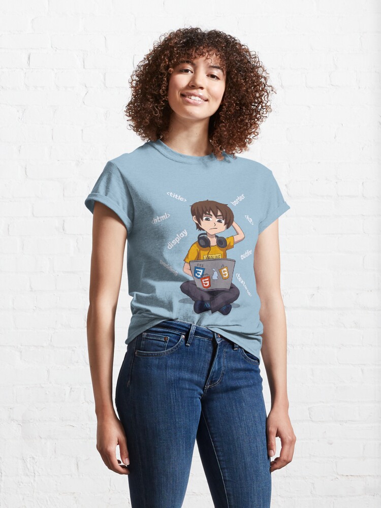 Alternate view of Front End developer Classic T-Shirt