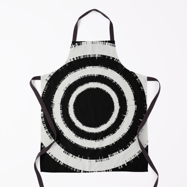 Item preview, Circles in circles white in black designed and sold by wavethreat.