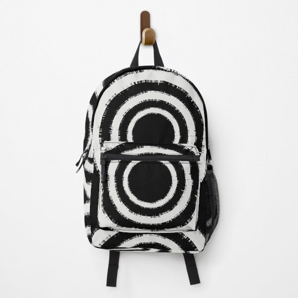 Item preview, Circles in circles white in black designed and sold by wavethreat.