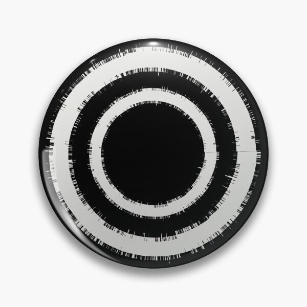Item preview, Circles in circles white in black designed and sold by wavethreat.