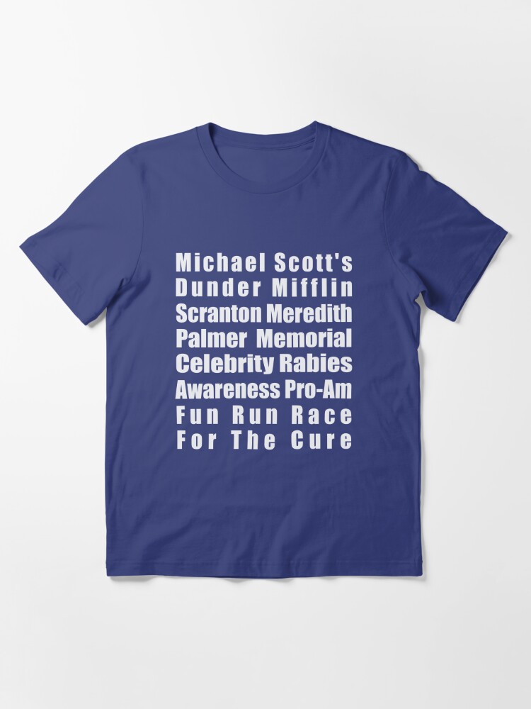 the office rabies fun run shirt