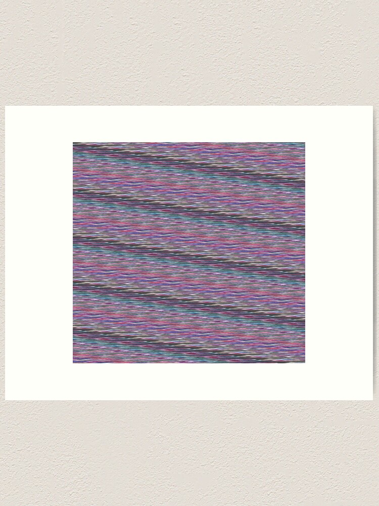 Alternate view of Colorful Static Art Print