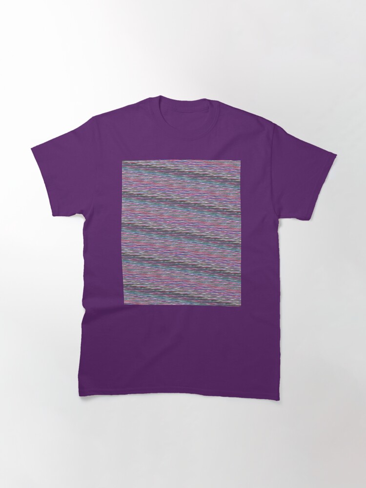 Thumbnail 3 of 7, Classic T-Shirt, Colorful Static designed and sold by OneDayArt.