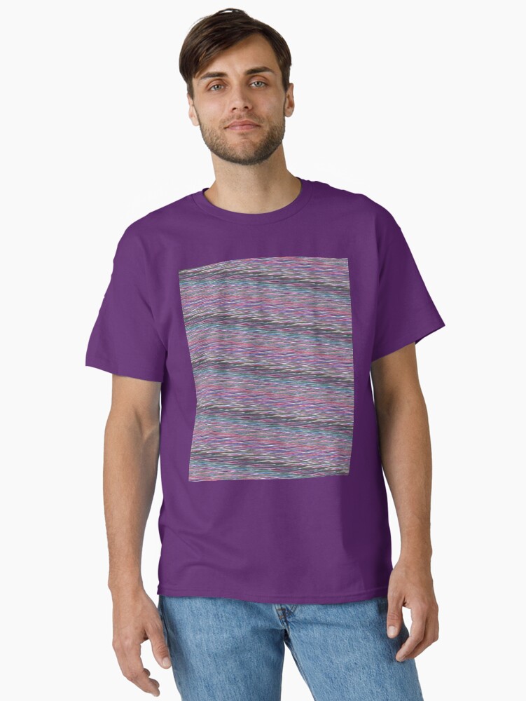 Thumbnail 1 of 7, Classic T-Shirt, Colorful Static designed and sold by OneDayArt.