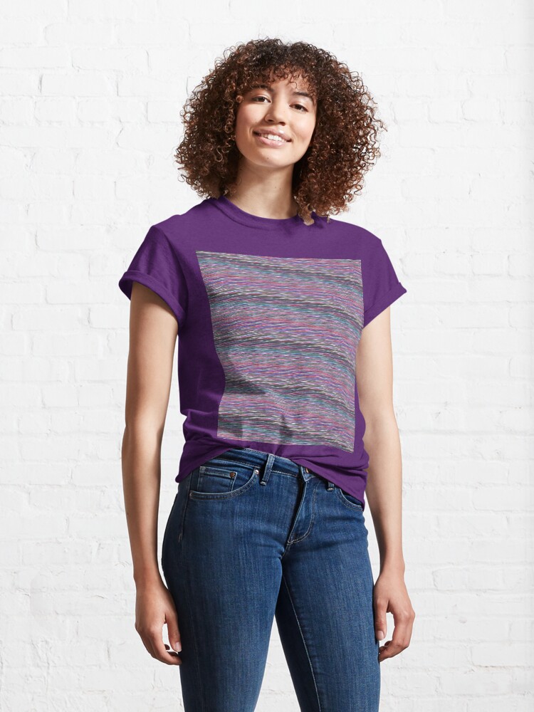 Alternate view of Colorful Static Classic T-Shirt