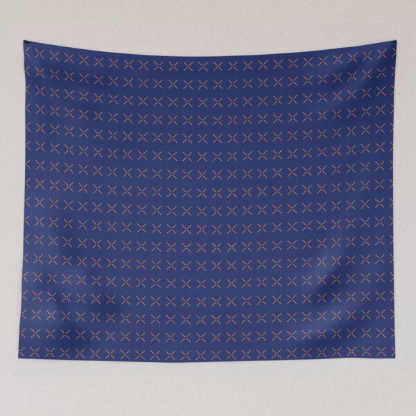 Item preview, Geometric Cobalt Blue Pattern designed and sold by seemune.