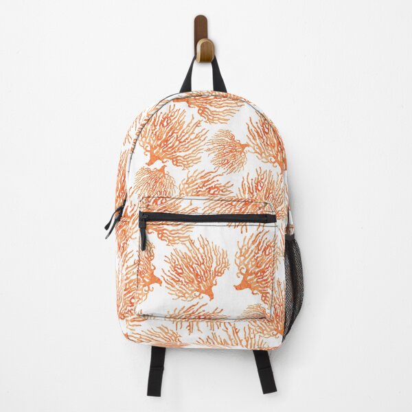 Item preview, Orange Sea Coral Beach Themed Pattern designed and sold by Primroaddesigns.
