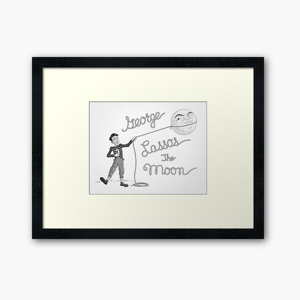 George Lassos the Moon Framed Art Print