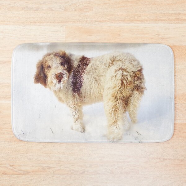 Item preview, Spinone in a Snowstorm designed and sold by FOLK ART FUSION by heidiannemorris.