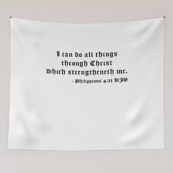 Item preview, Philippians 4:13 KJV 1611 Black Print designed and sold by VerShirts.