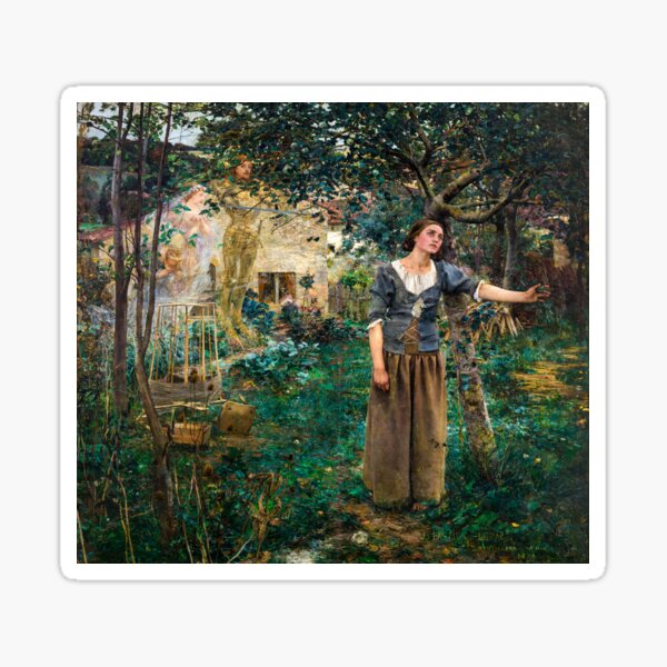 Joan Of Arc By Jules Bastien Lepage Sticker For Sale By   St,small,507x507 Pad,600x600,f8f8f8 