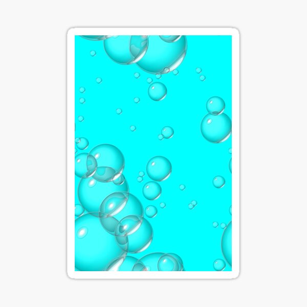 Blue Bubbles Sticker