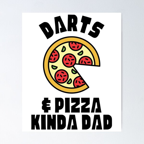 Item preview, Darts & pizza kinda dad designed and sold by TheGreenGoat.
