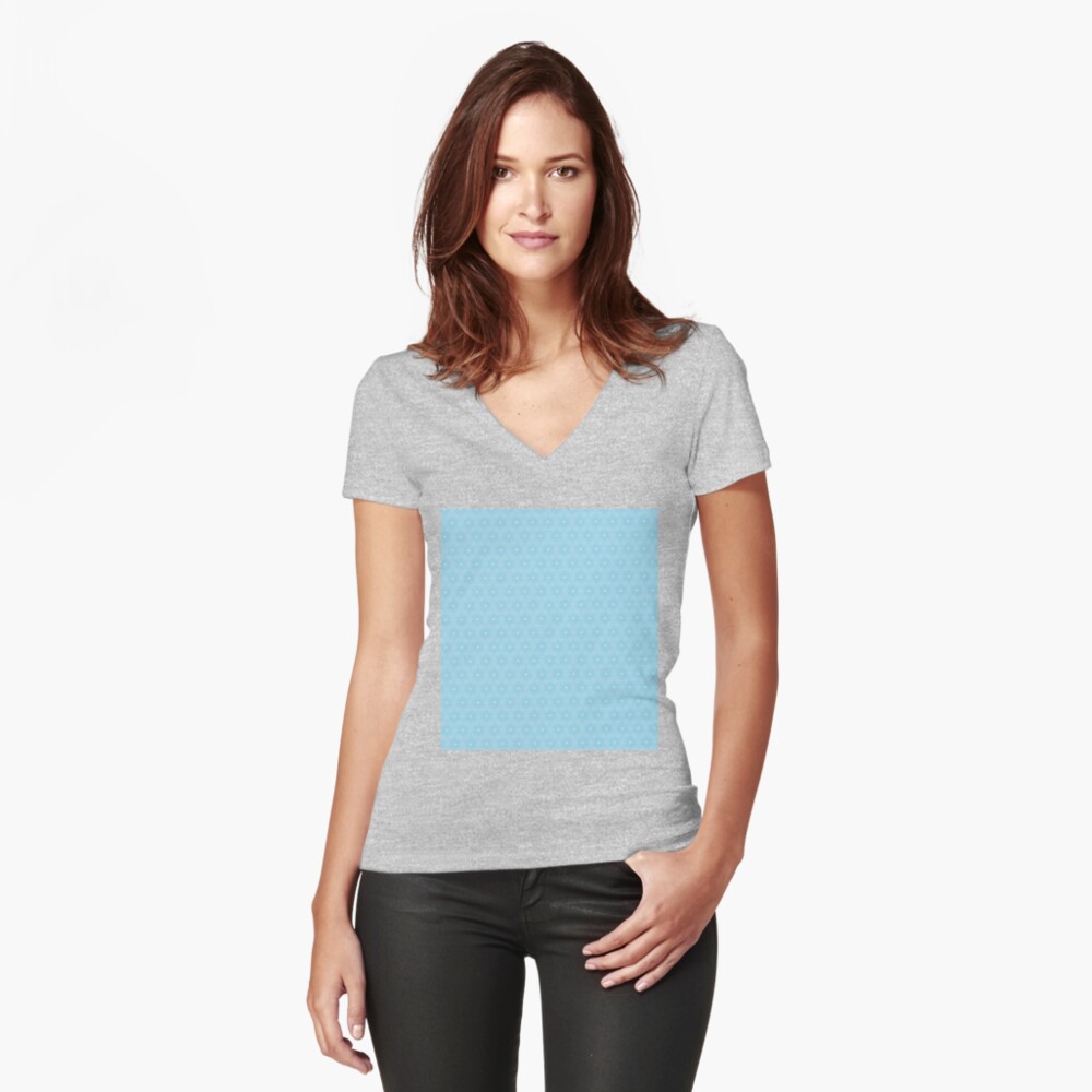 Item preview, Fitted V-Neck T-Shirt designed and sold by OneDayArt.