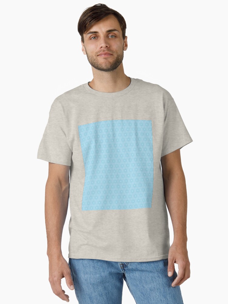 Thumbnail 2 of 7, Classic T-Shirt, Floral Dreamy Blue designed and sold by OneDayArt.